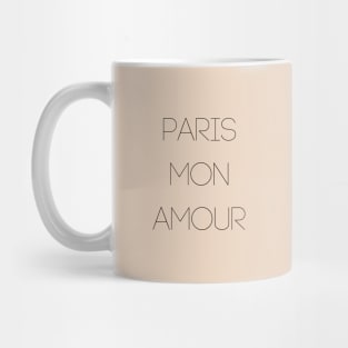 Paris mon amour - French art Print Mug